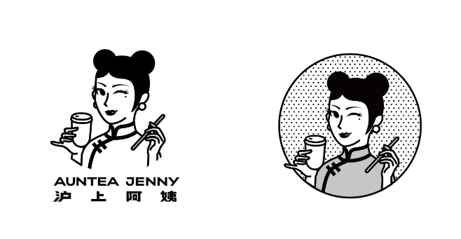 在2019年年底,沪上阿姨进行了一次非常彻底的品牌升级,升级后的logo中