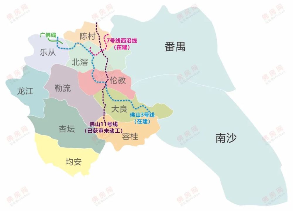 佛山龙江地图高清版图片
