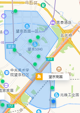 商圈主要项目:北京颐堤港,北京凯德mall望京,北京新世界百货(望京店)