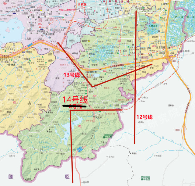 杭州余杭区闲林街道未来重点建设板块坐拥6条地铁地王创造者