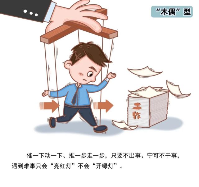 漫画说纪六型干部作风问题你有吗