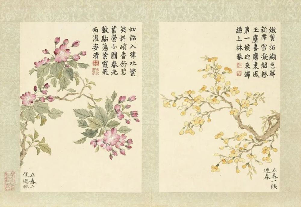 画二十四番花信风图 天天看点