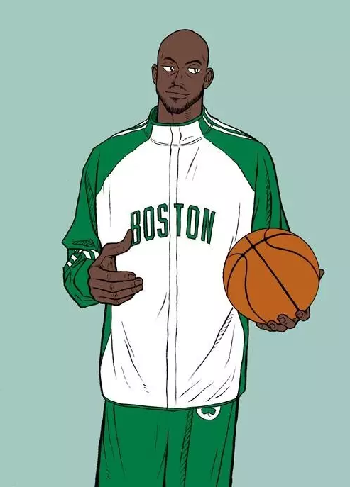 加内特卡通漫画,在凯尔特人开启nba三巨头序幕