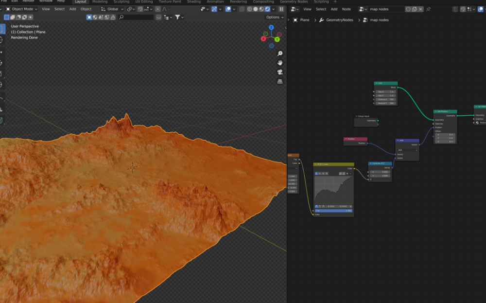 Blender几何节点制作动态程序化地形图 腾讯新闻