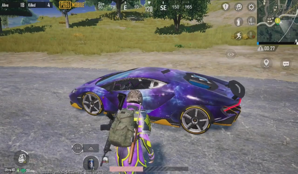 吃鸡3周年新车皮继火焰星空流光lambo后又发现4个