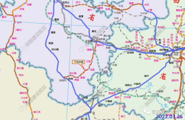 2021年6月天隴鐵路先期開工工程正式開工建設,全線計劃2022年7月開工