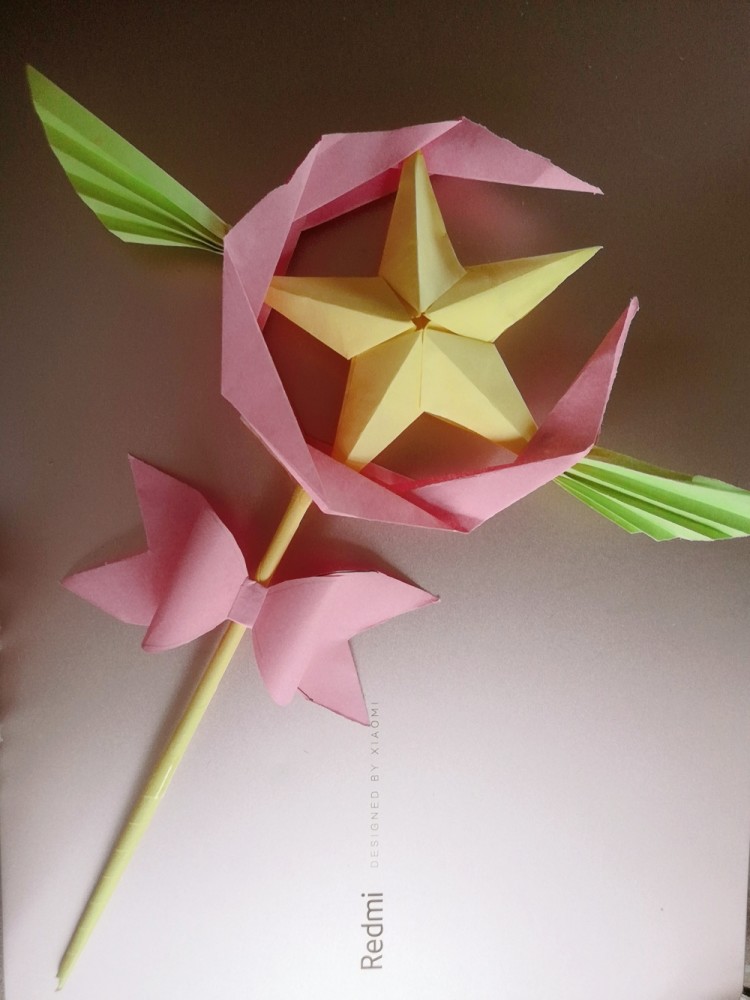 手工大全教你做百变小樱魔法棒附折纸教程下