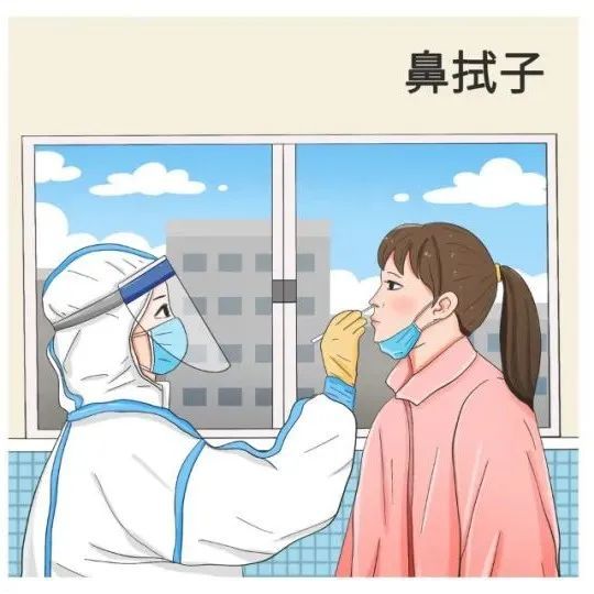 核酸检测鼻子图片卡通图片