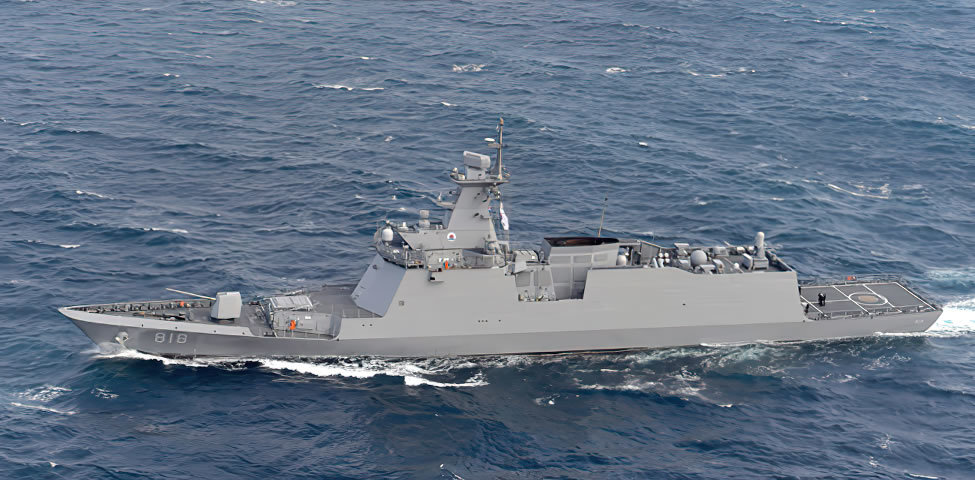韩国第8艘大邱级护卫舰下水,垂发1坑4弹,劳斯莱斯发动机可真香_腾讯