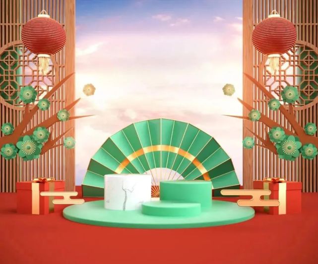 素材|c4d国潮场景模型合集【973期】