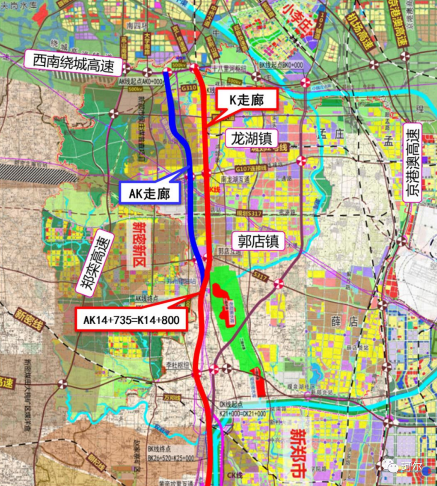 来了郑南高速一期路线选定中州大道南延瓶颈有望解决南部迎来新发展