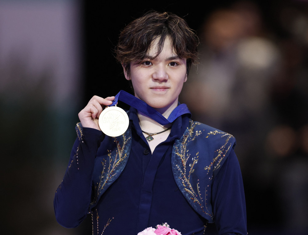 体育花样滑冰世锦赛日本选手宇野昌磨男单夺冠2