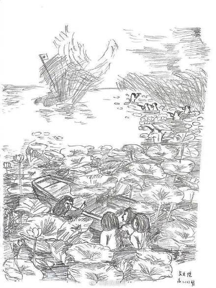 语文是美术老师教的项脊轩志被画成插画