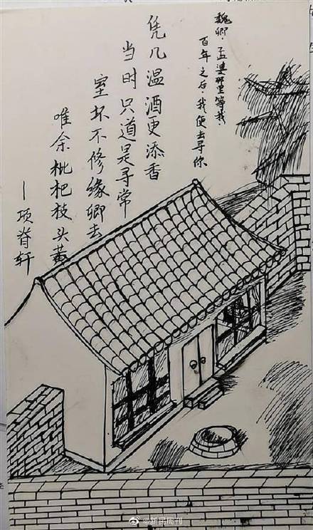 语文是美术老师教的项脊轩志被画成插画