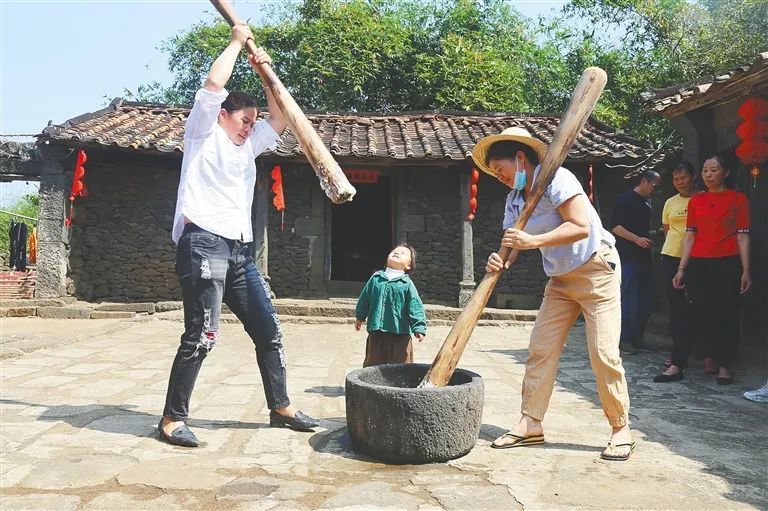 儋州百年古村王坊村乡愁舂进白馍里