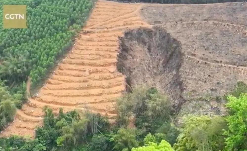 村民忆东航坠机现场：空中传来“突突突”声，飞机侧身翻转后坠地（组图） - 1
