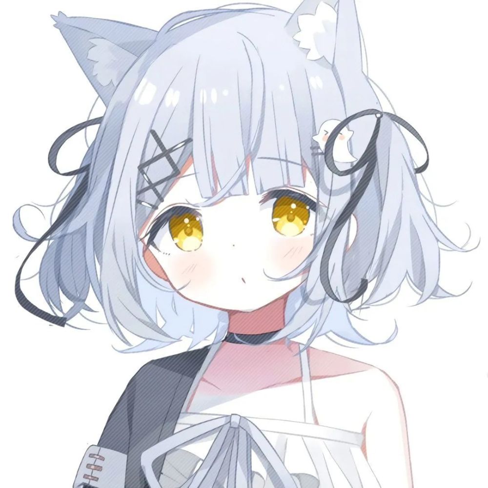 动漫头像第140期猫耳可爱小姐姐女生头像撸猫吗