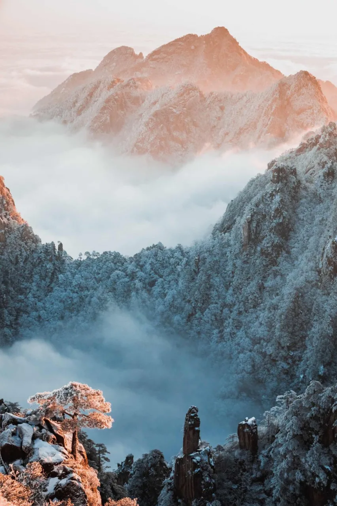 最美的景色雪景图片