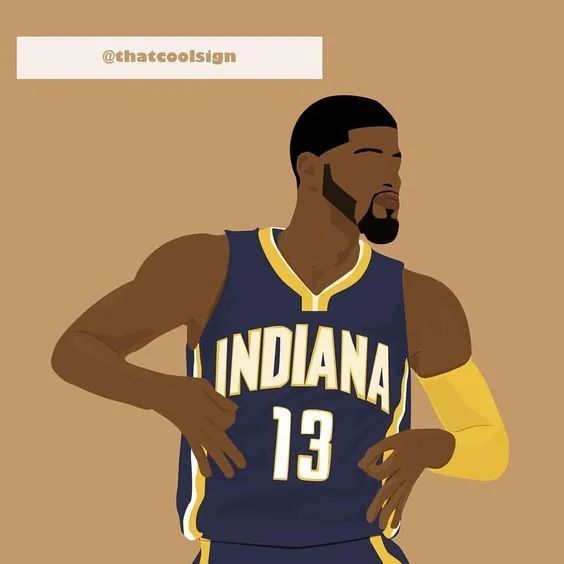 保罗乔治卡通漫画,攻防一体的侧翼巨星_腾讯新闻