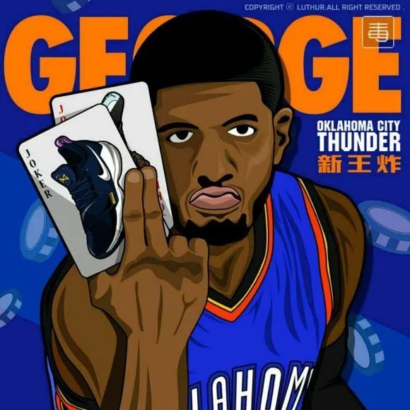 保罗乔治卡通漫画,攻防一体的侧翼巨星_腾讯新闻