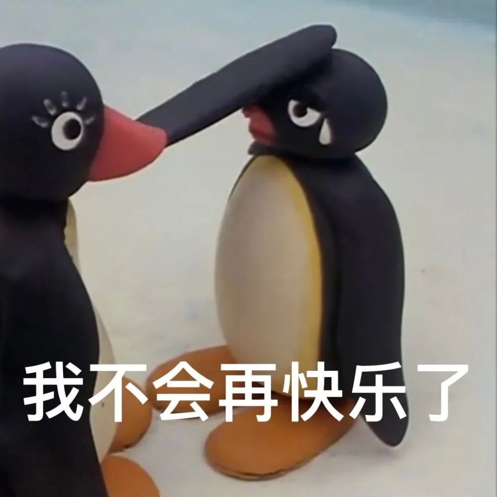 两只企鹅对话的表情包图片