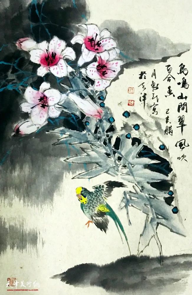 天津著名花鸟画家王惠民:有"情"作品才能动人_腾讯新闻