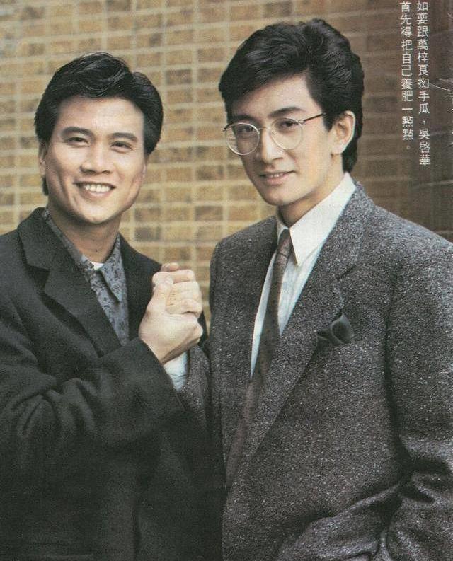 1987年,万梓良与周润发合作《江湖情》,"双子星"再创经典.