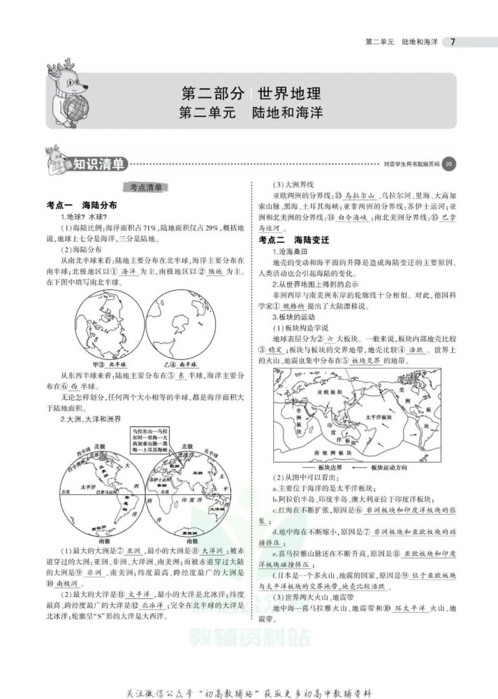 5年中考3年模拟中考地理全国版电子版下载