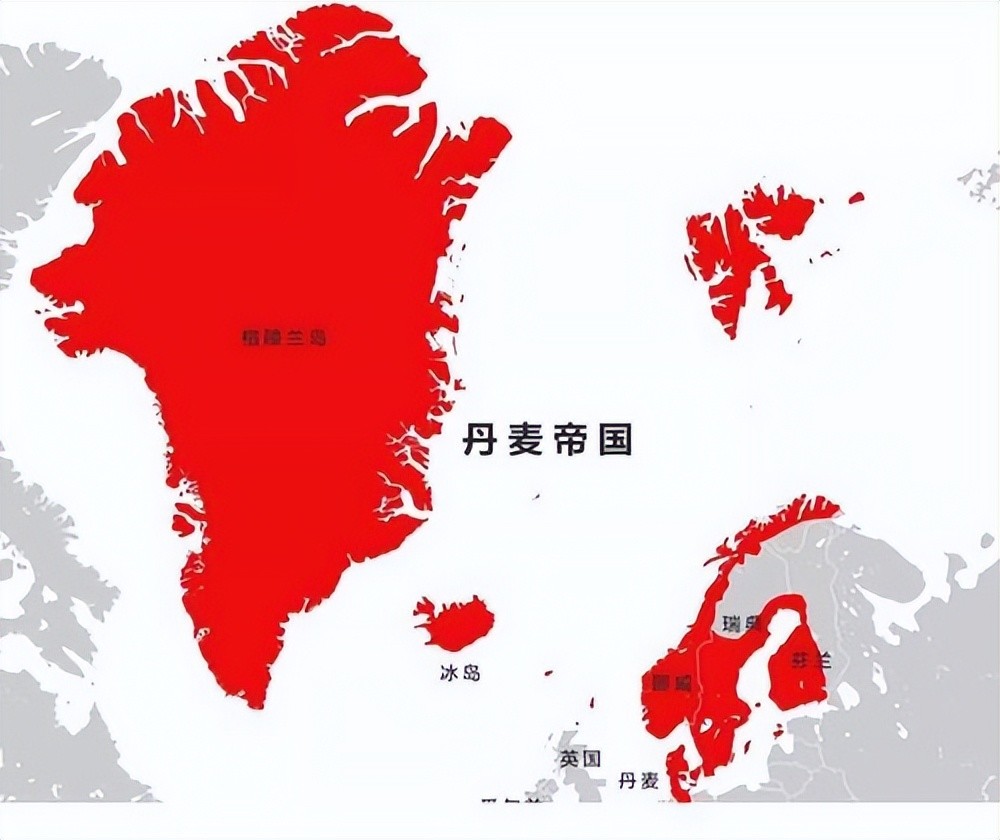 慷慨的挪威自己才38万平方公里却将216万平方公里给了丹麦