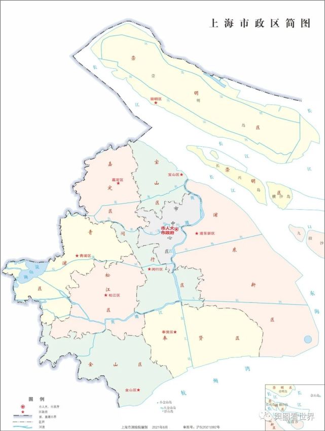 上海区域划分地图2021图片