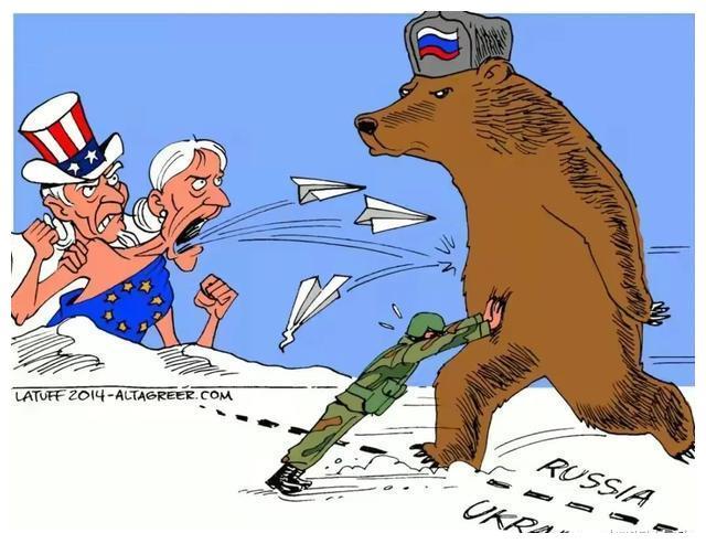 俄罗斯政治漫画图片