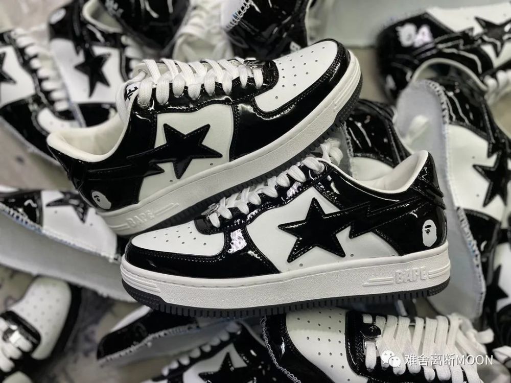 罗永浩的af1和bapesta都是复刻咋就被骂漆皮的五角星猿人空军实拍对比
