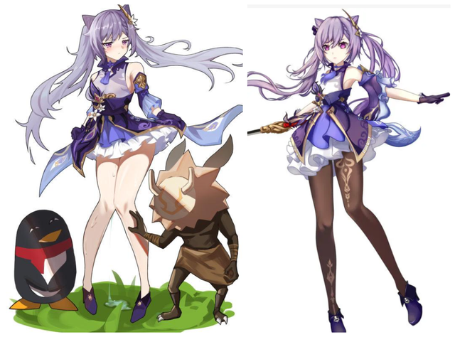 原神黑丝top4八重光腿更好看雷神刻晴不分伯仲