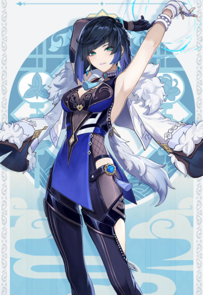 原神夜兰的立绘十分惊艳抽是肯定要抽的水伤杯准备好了吗