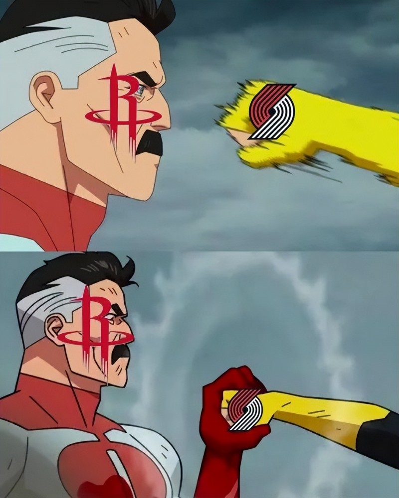 赛后,火箭官方发布了一张《无敌小子》中的画面来形容比赛:图中的开拓