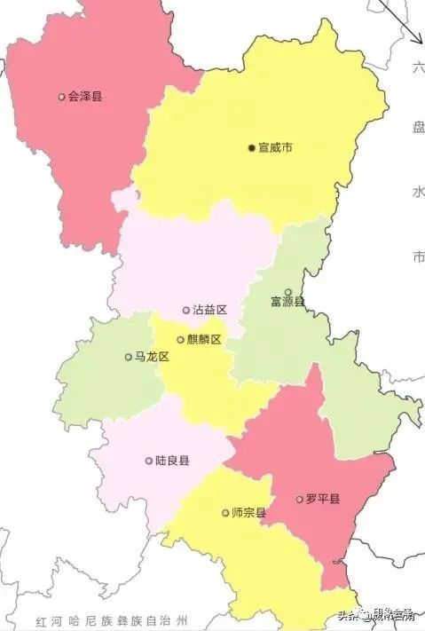 82億元),宣威市(451.86億元),沾益區(353.62億元),會澤縣(344.