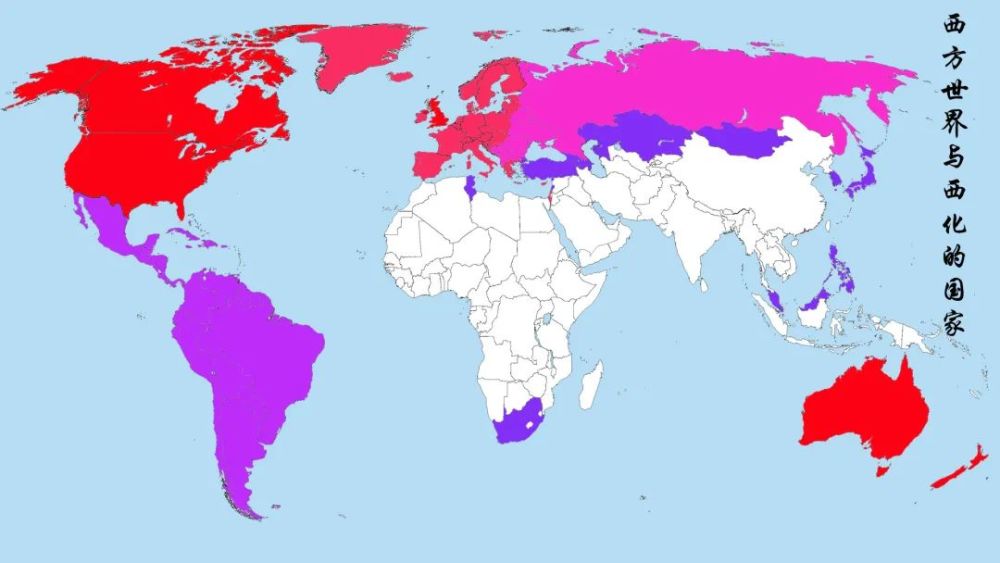 的国家:赤/五眼联盟(西欧的英国,北美的美国,加拿大,大洋洲的澳大利亚