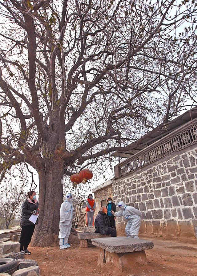 河南博爱县寨豁乡为行动不便人士开启上门核酸检测服务