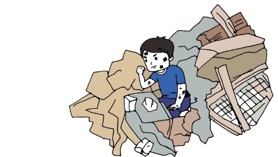 汶川地震卡通图片大全图片