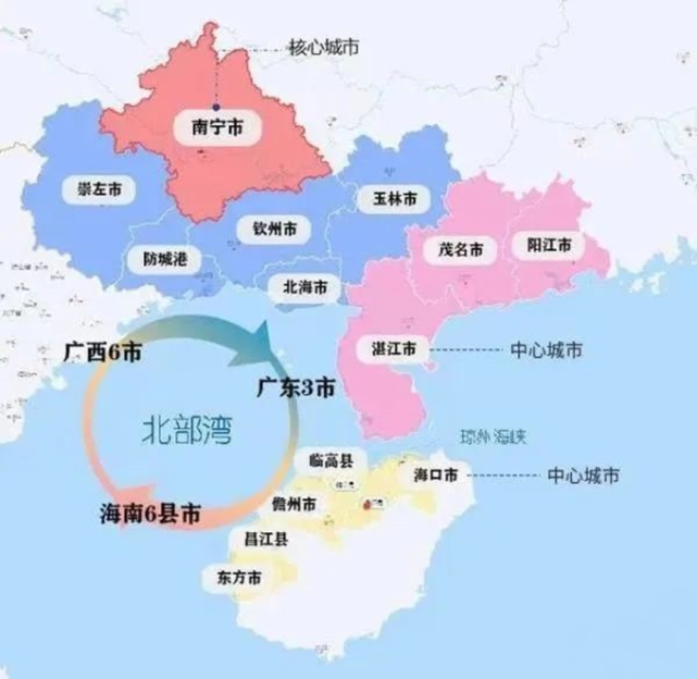 北部灣城市群示意圖(圖源|網絡)廣西,廣東,海南三地要落實主體責任