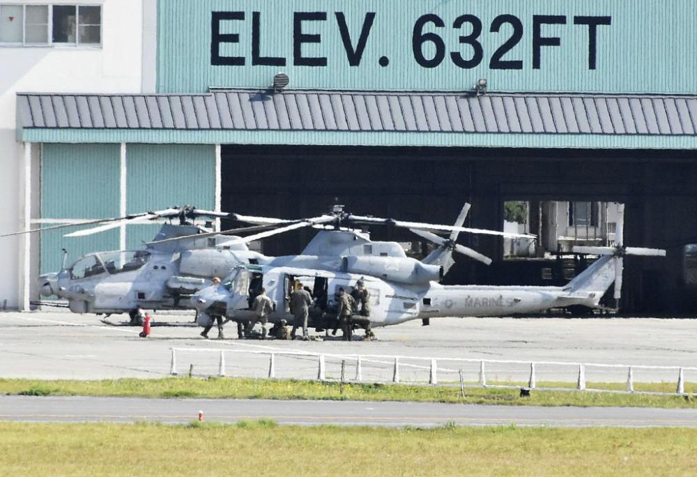 两架美军直升机飞行途中突发故障在日本紧急着陆