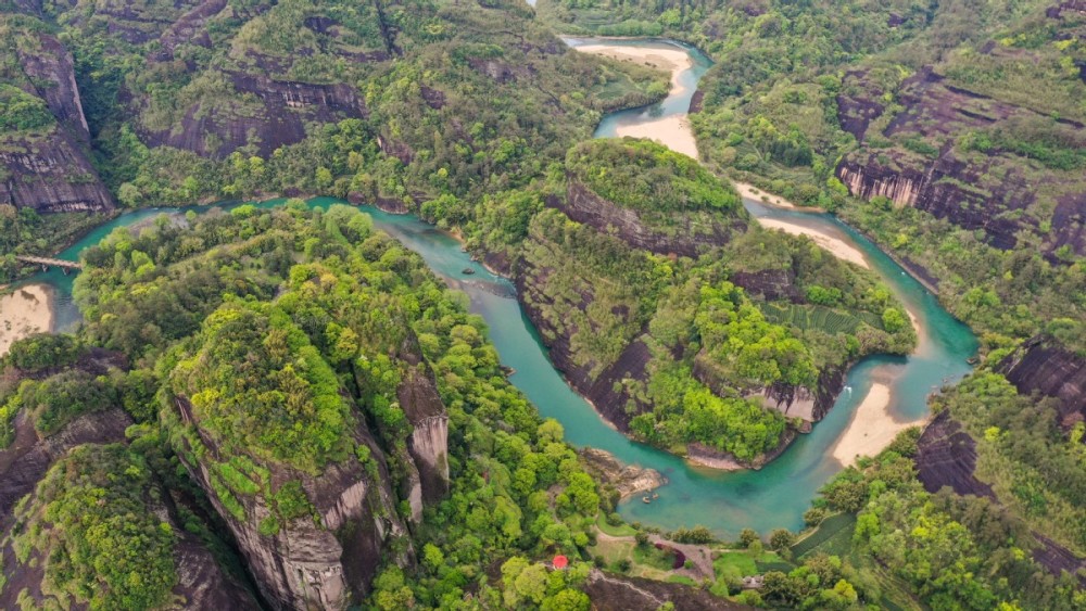 福建武夷山春日九曲溪