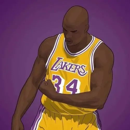 奥尼尔卡通漫画,湖人三冠王时期的唯一核心