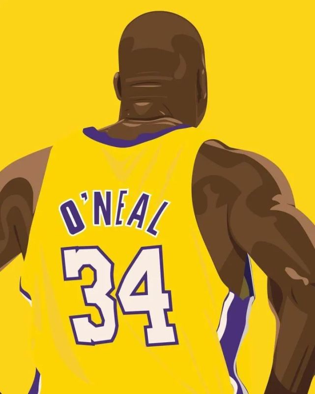 奥尼尔卡通漫画,湖人三冠王时期的唯一核心