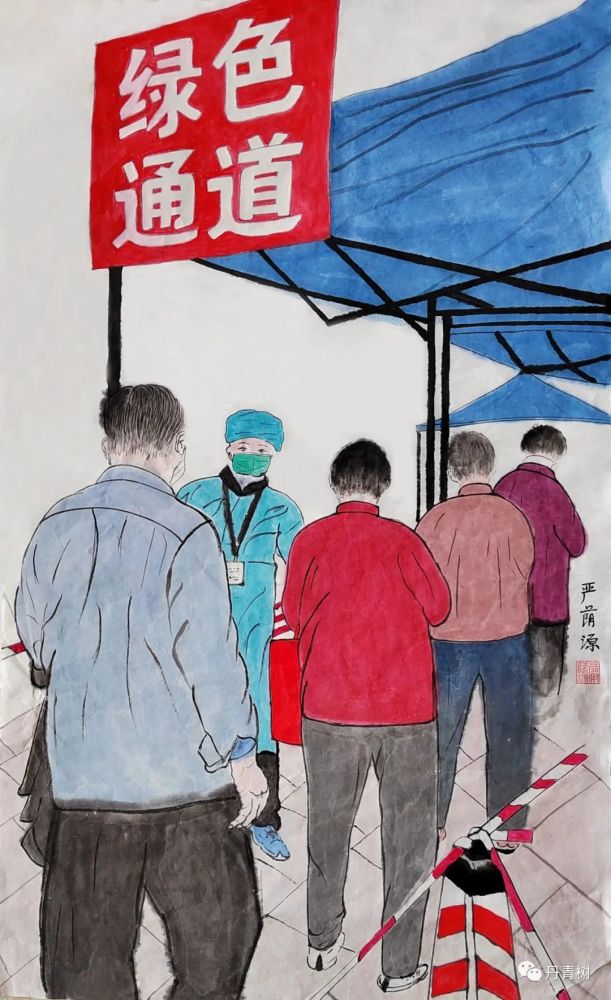 江北春韵新区抗疫美术作品线上展