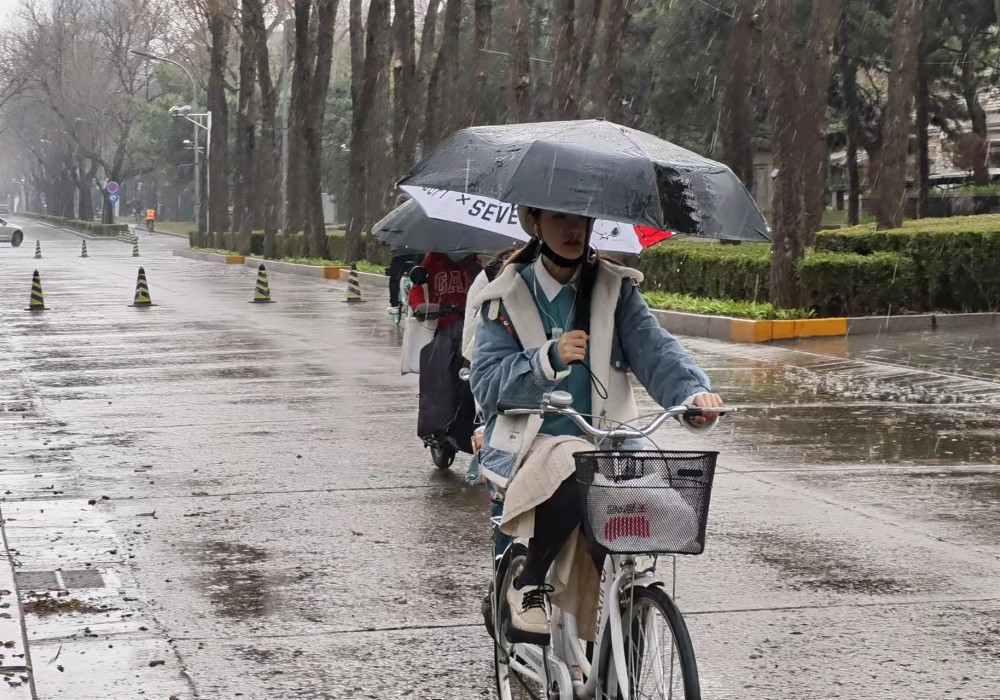 两个人雨中骑自行车旅游(两个人雨中骑自行车旅游的文案)