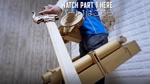 日本纸板手工达人 再现《艾尔登法环》经典武器电锯