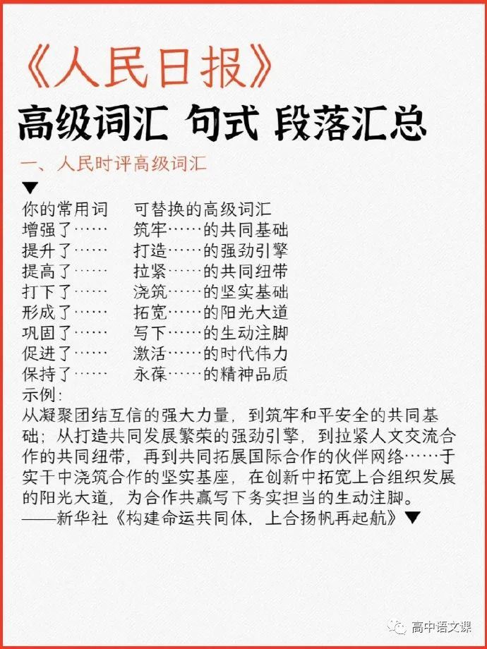 專題人民日報的那些高級詞彙你都掌握了嗎