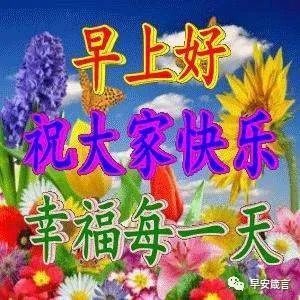 早上好圖片表情包最新早安問候祝福語陽光語錄