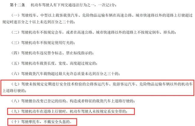 堵車加塞扣3分超速20不扣分明起新交規計分辦法正式實施